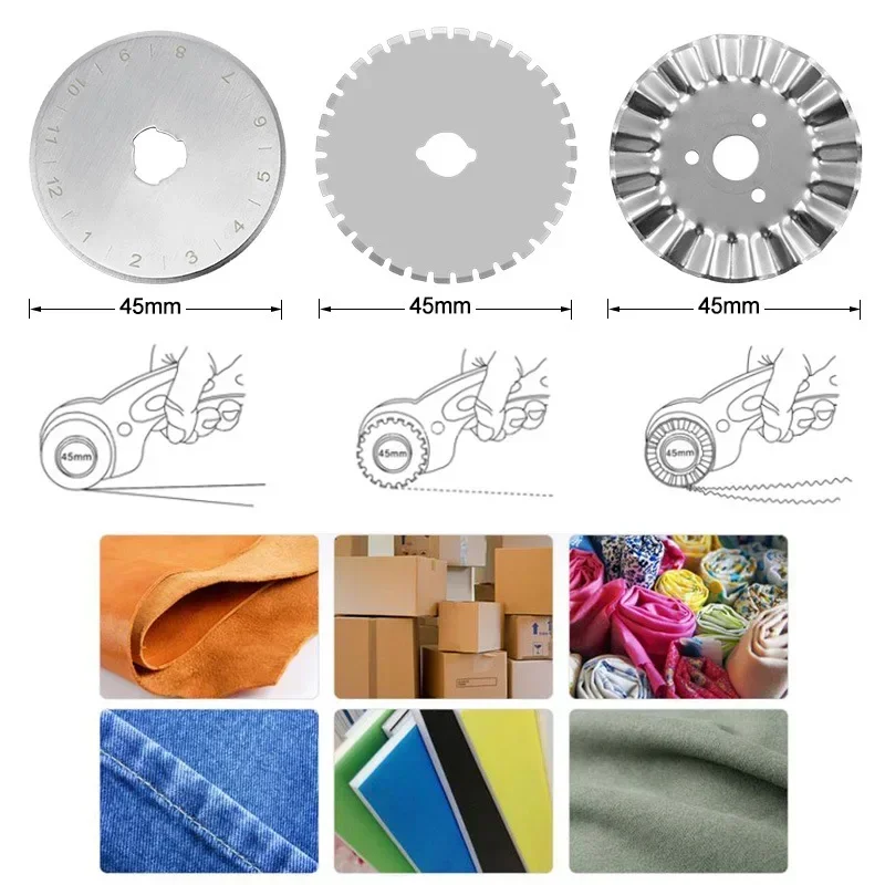 Rotary Cutter For Fabric 45Mm - Rotary Cutter 45mm Kaartpapier Naaien Quilten