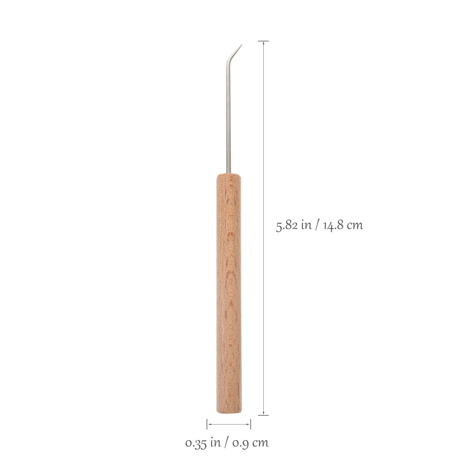 1 stuk: prachtige haaknaalden  - Wooden Crochet Hooks Ergonomic Handle recensie en prijs