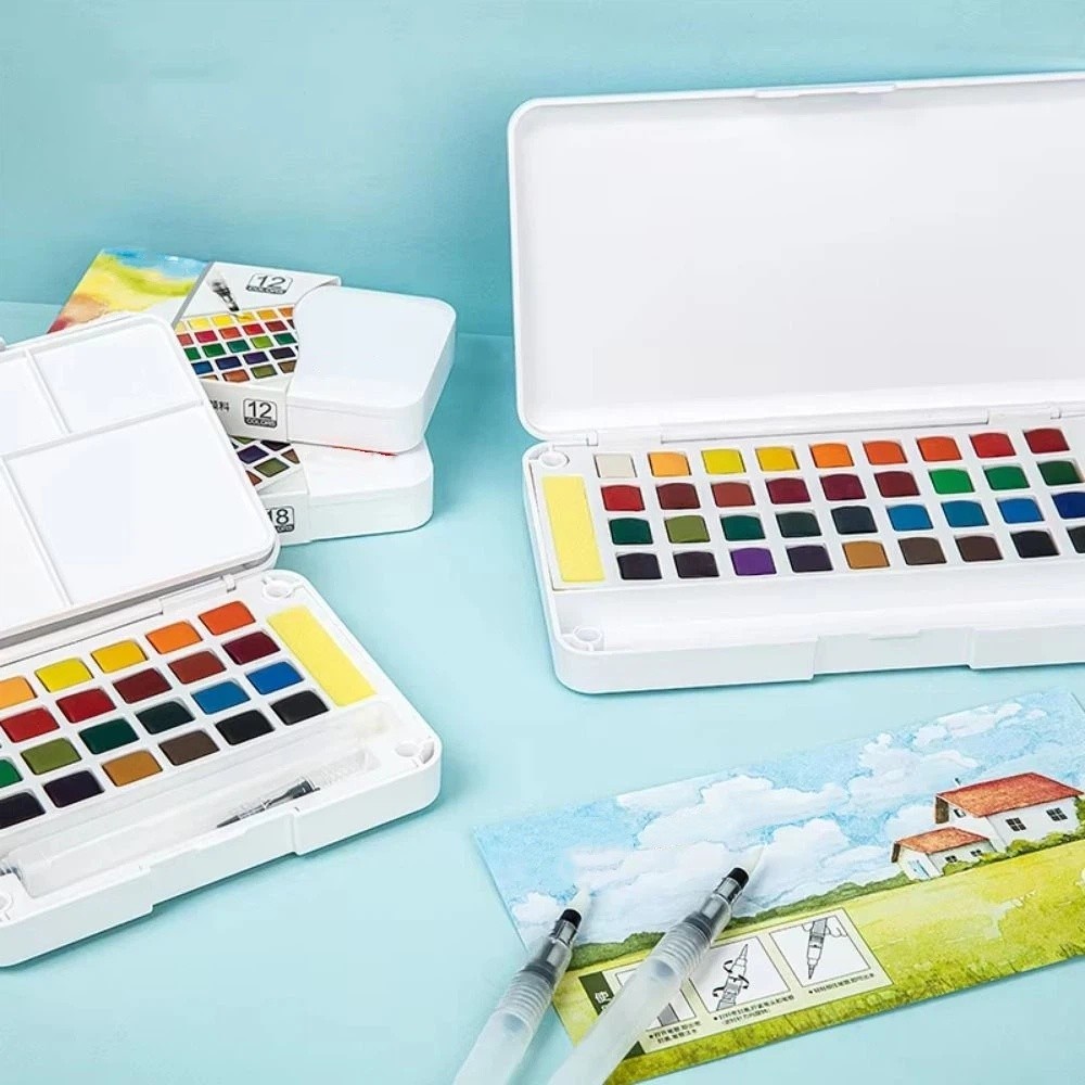 12/18/24/36 kleuren, set met e - Watercolor Paint Set Solid Pigment recensie en prijs