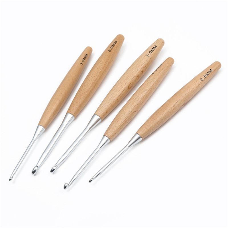 M12K – set van 40 houten haakn - Wooden Crochet Hooks Ergonomic Handle recensie en prijs