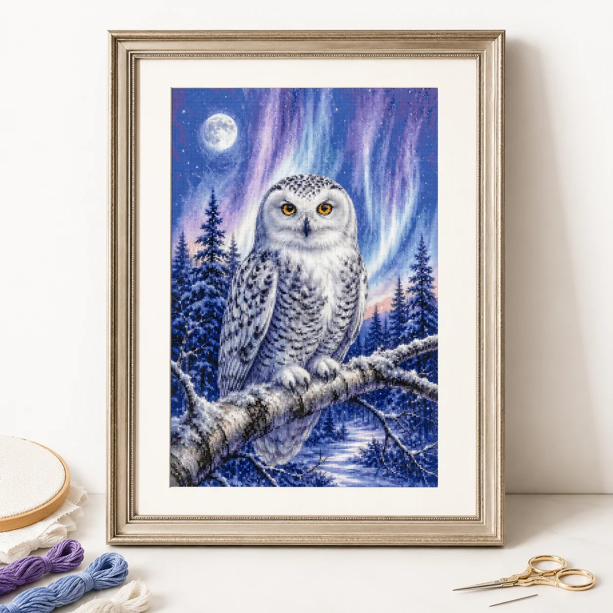 [ZZ8820-Winterhorloge Uil] |   - Cross Stitch Stamped Kits Beginners recensie en prijs